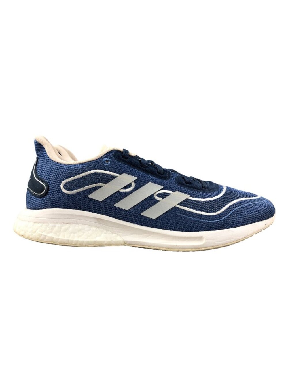Adidas Women's Size 8.5 Supernova Crew Navy Blue Lace-Up Running Sneakers Shoes